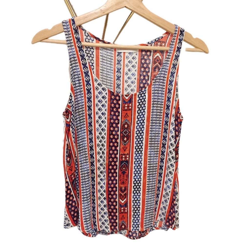 Renee C. By Stitch Fix Sleeveless Boho Print Tank